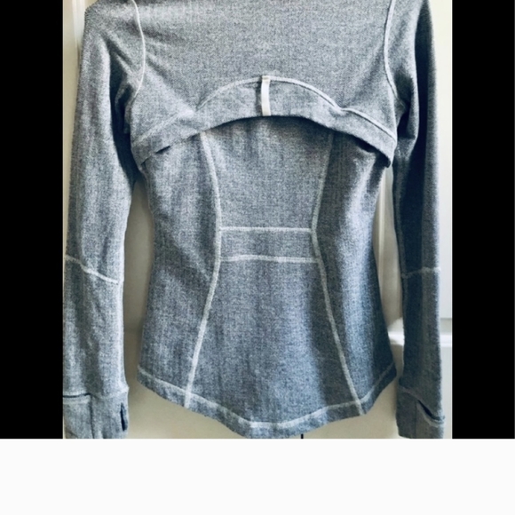 LULULEMON define Jacket GHOST HERRINGBONE Heathered Coal Gray/White size 6 - Picture 3 of 3